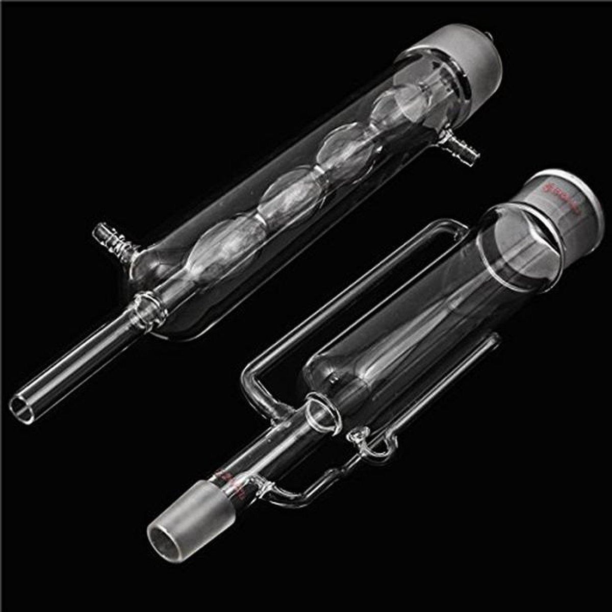 500 ml Soxhlet Extractor met Condensator - 2 stuks Fractionskolom