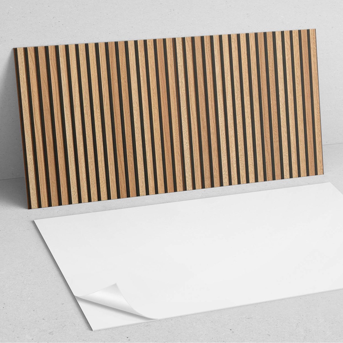Coloray Wandpanelen Zelfklevend - Een bord met verticale patronen PVC Wandpanelen - 120 cm