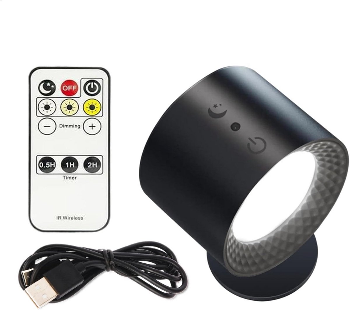 Dimbare Draadloze Wandlamp met Afstandsbediening - Oplaadbare Magnetische Verlichting