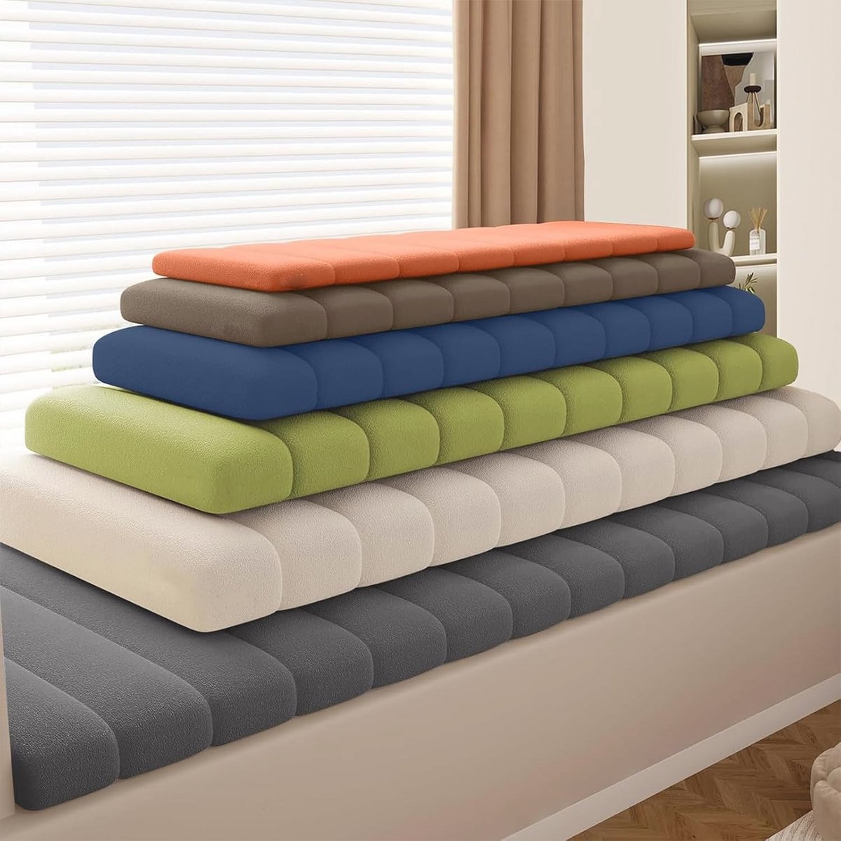 Comfortabel Fluwelen Bankkussen - Waterdicht, Antikras & Antislip (80 x 60 x 6,5 cm)
