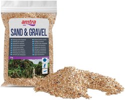 Natuurlijk Aquariumzand - Zoet- en Zeeaquarium Bodem, Niet-Toxisch, 1-2MM, 2KG