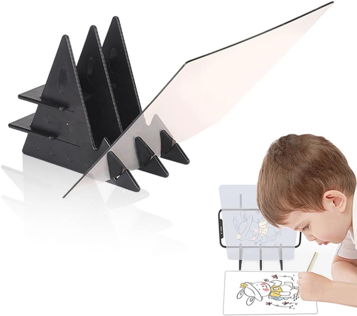 Optisch Tekenbord voor Smartphones en Tablets - Draagbare Reflectietool voor Creatieve Ontwikkeling