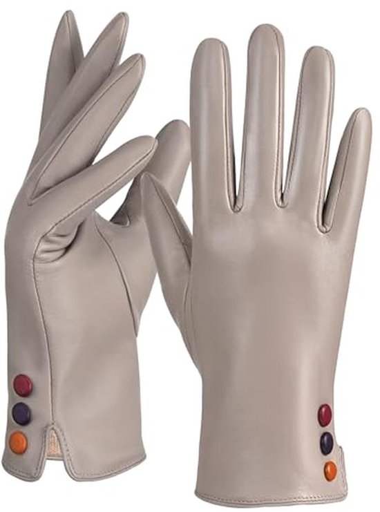 EEM dames lederen handschoenen AMELIE van lamsnappleder, modieus, warm, klassiek, donkerbruin, L EEM dames lederen handschoenen AMELIE van lamsnappleder, modieus, warm, klassiek, donkerbruin, L