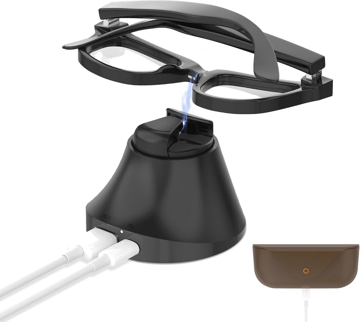 Oplaadstation voor Smart Glasses - Magnetisch Snellaadstation met LED Indicator