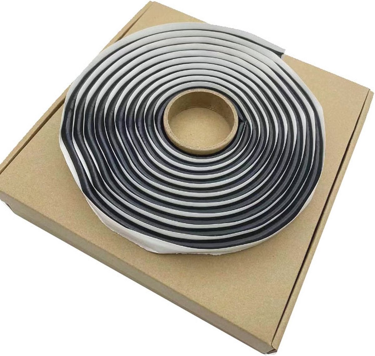 Afdichtband voor camper - ronde waterdichte butylrubberen tape 9,5 mm x 4 m