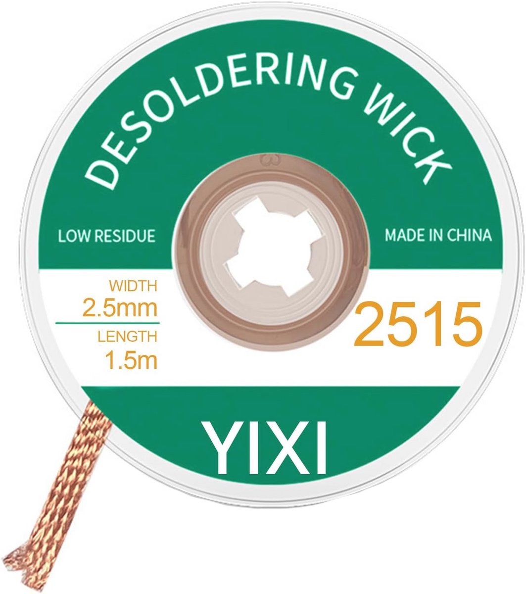 Desoldeerdraad en Solderwick voor Soldeerwerken - 2,5 mm x 1,5 m