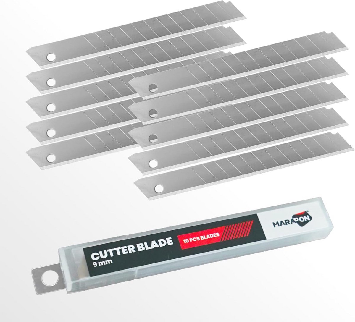 Nauwkeurige Snijmessen 9 mm - Set van 10 Reservemesjes voor Cutter