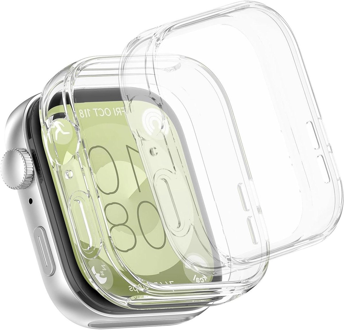 Allecta - Beschermhoes 2-pack voor Fit 3, volledige bescherming, schok- en krasbestendig, transparant