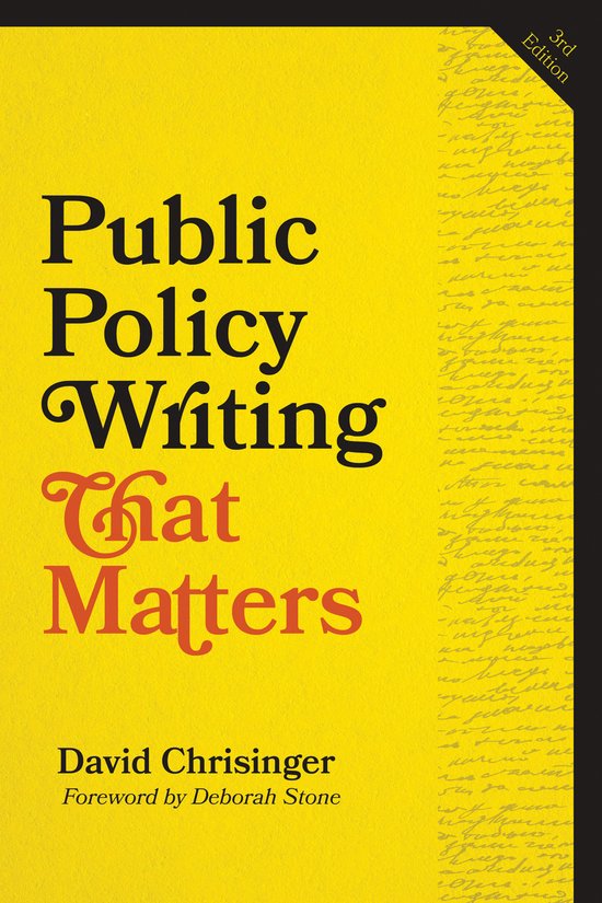 Public Policy Writing That Matters - cover