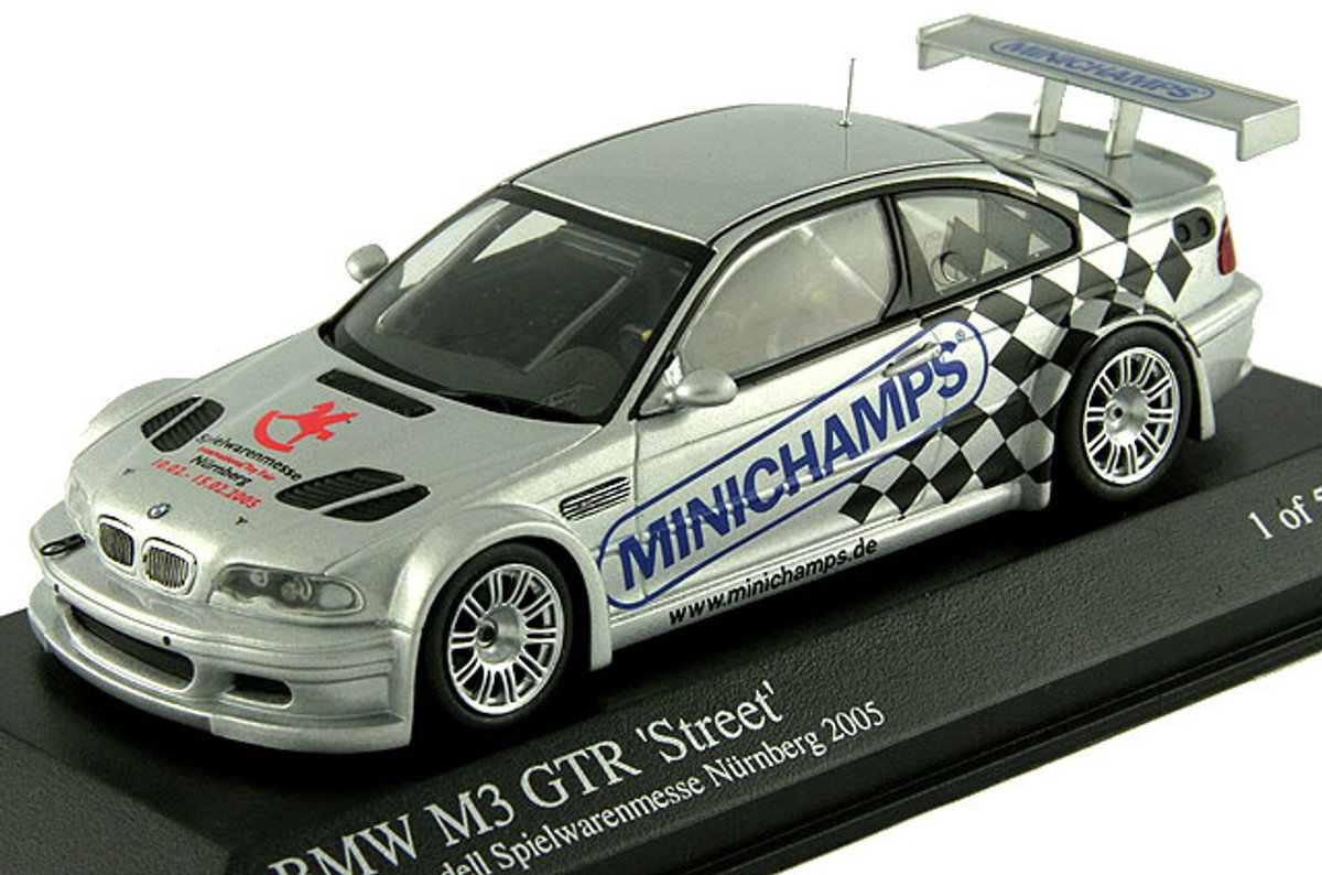 BMW M3 GTR 'Street' Spielwarenmesse Nürnberg 2005 - 1:43 - Minichamps