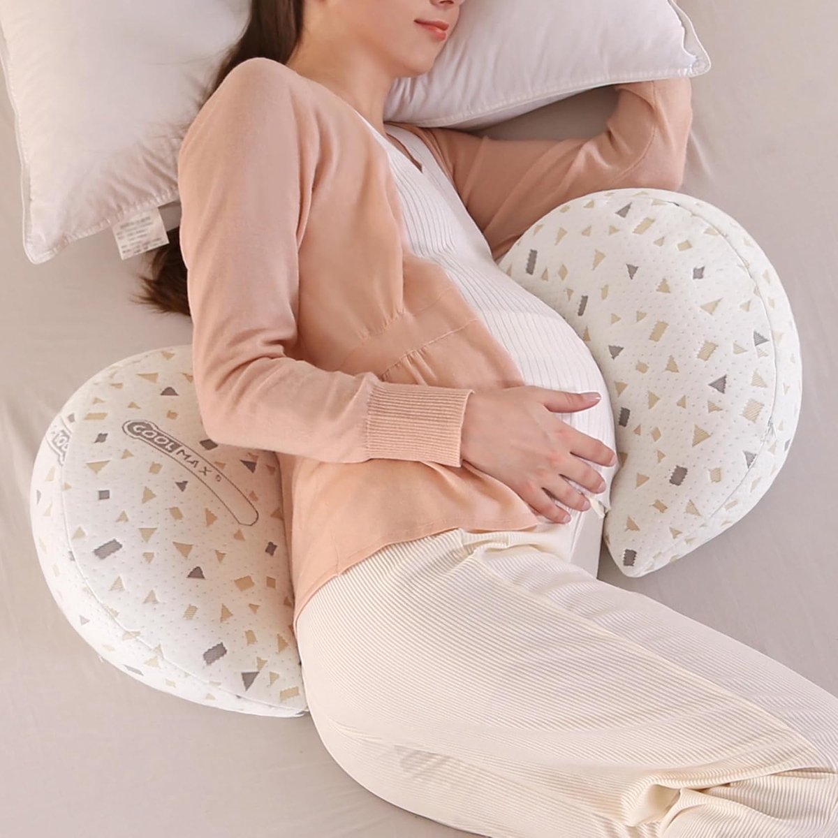 Stunq® Ondersteunend Zwangerschapskussen - Anatomische Steun voor Comfortabele Slapen