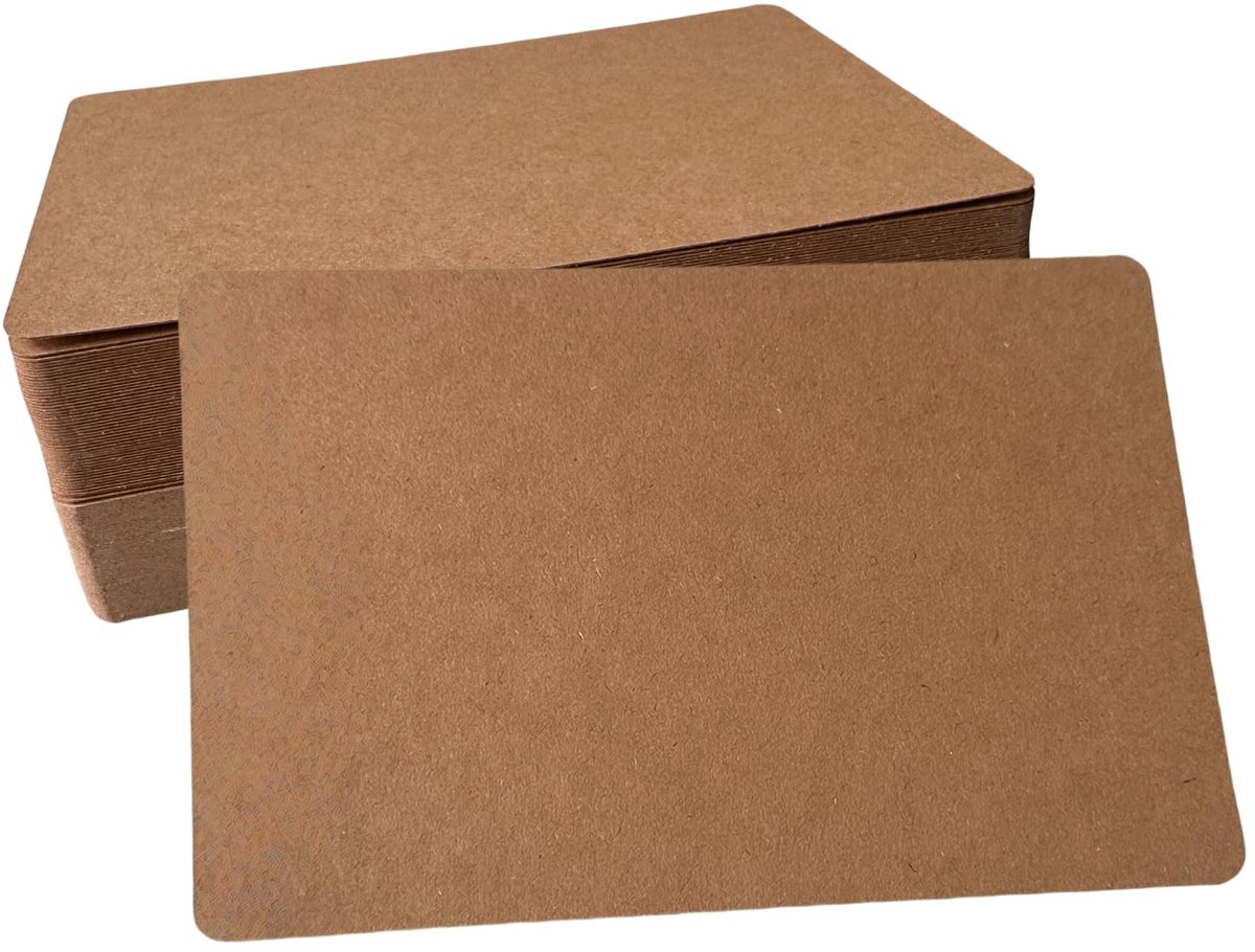 IMPERATORIS® Beterschapskaarten Wenskaarten 100 stuks - bruin - Beterschap Kaartjes - Kaartenset A6