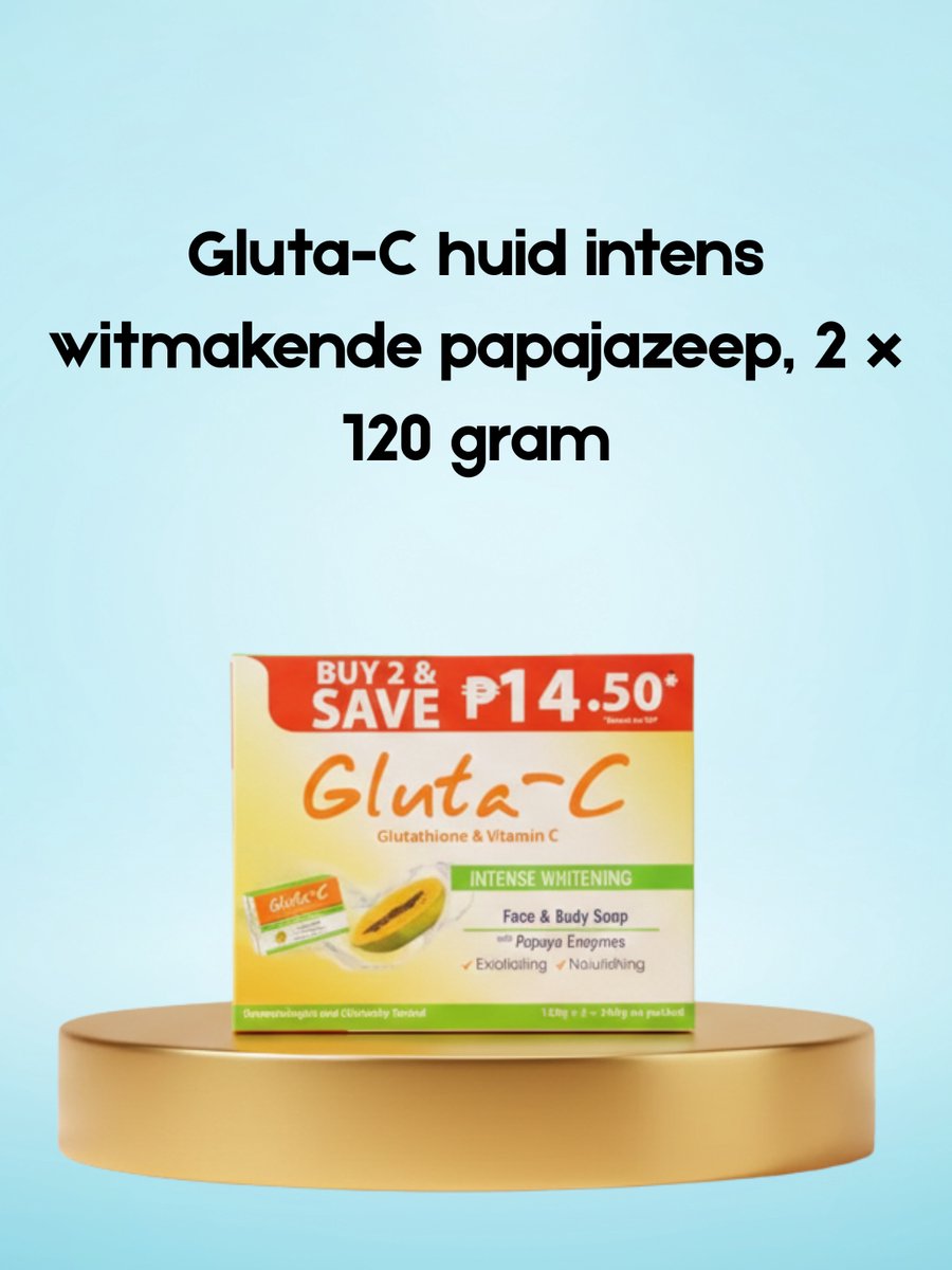 Gluta Intense Whitening papaya Enzymes zeep