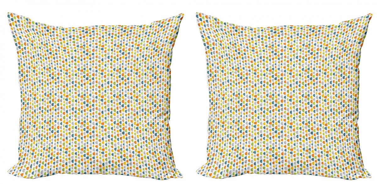 ABAKUHAUS Kussenhoes Set – 50x50 cm – Dubbelzijdig Digitaaldruck – Multicolor Mehrfarbig