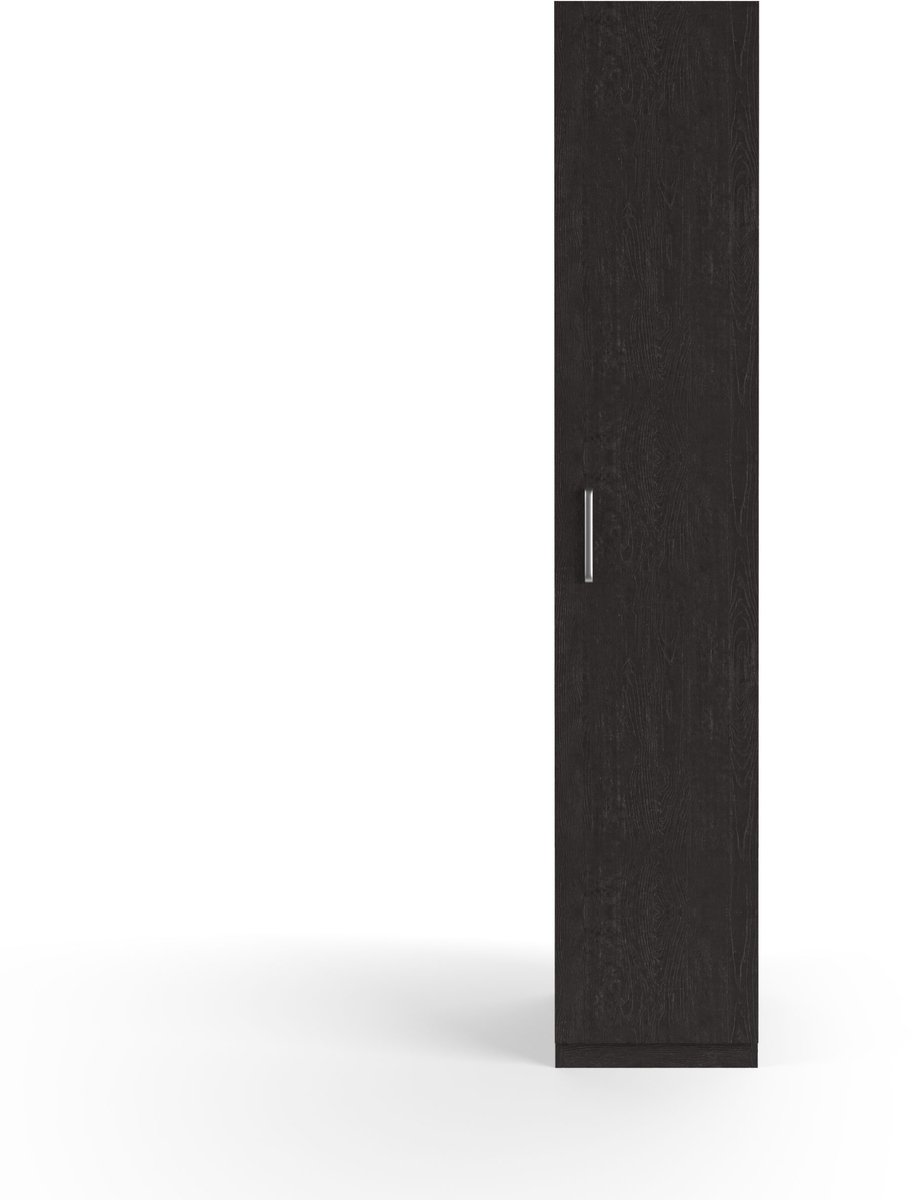 Wasophoogte® Opbergkast - Zijkast voor wasmachine kast - Module M - 700(D)*450(B)*2350(H) mm - Zwart