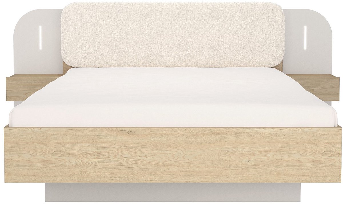 Vente-unique Bedframe hout beige 160 x 200 cm