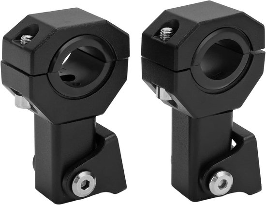 Fydun 2 Stuks Spotlight Montagebeugel M5 Diafragma 18mm-30mm Verstelbare Koplamp Klem Houder Verlengpaal Beugel voor Motocross Off Road ATV UTV Fydun 2 Stuks Spotlight Montagebeugel M5 Diafragma 18mm-30mm Verstelbare Koplamp Klem Houder Verlengpaal Beugel voor Motocross Off Road ATV UTV
