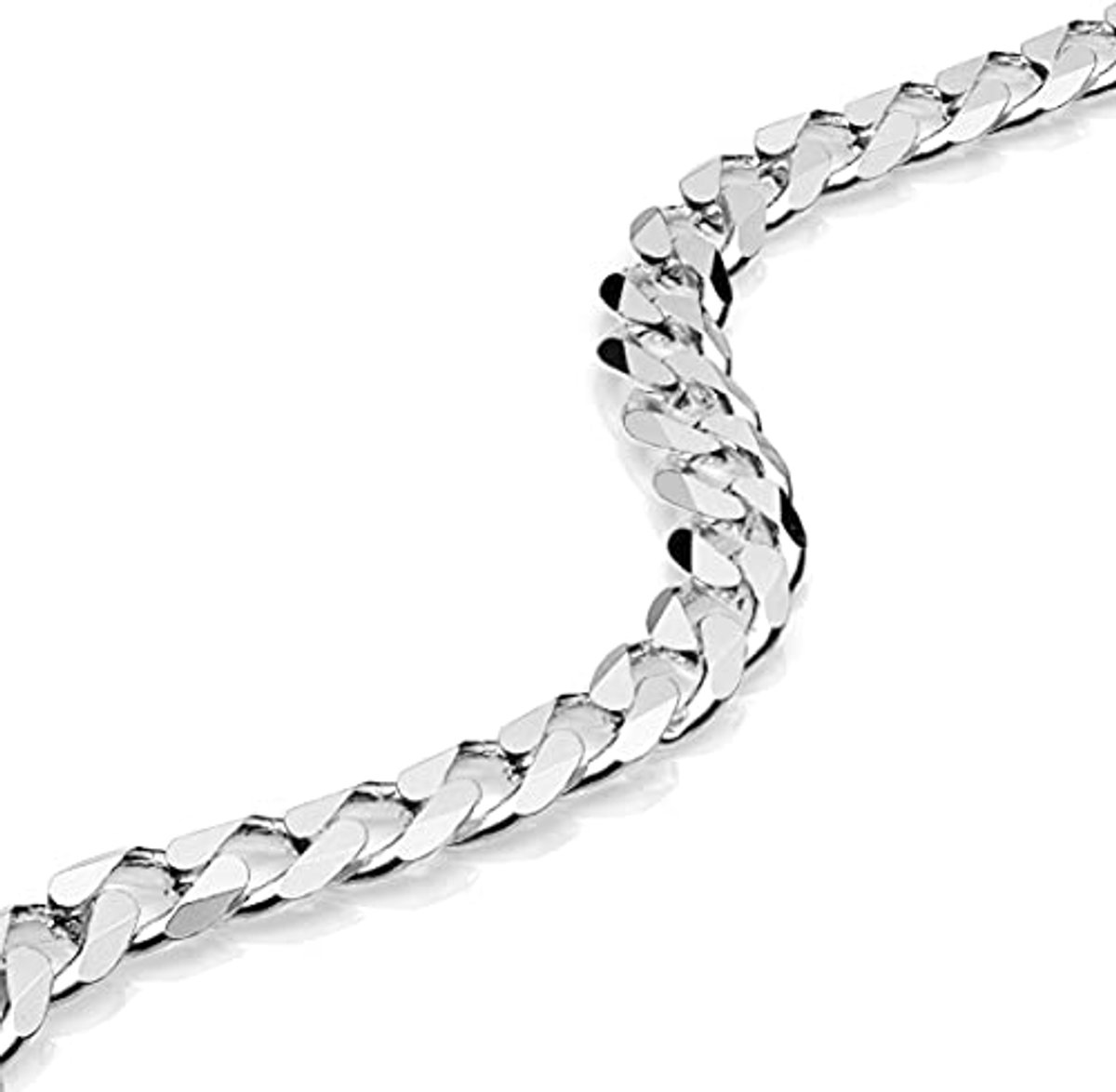 Cuban Link Chain 6,6 mm 925 Sterling Zilver - Heren Dames Halsketting
