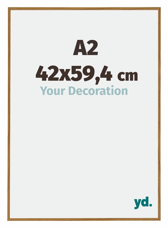 Your Decoration - Fotolijst A2 42x59,4 cm - Kunststof - Beuken Licht - Evry