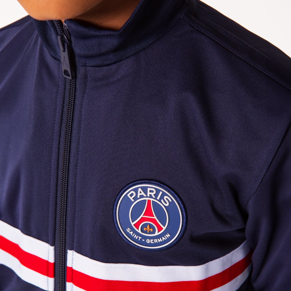 Paris Saint-Germain Trainingspak Kinderen - Maat 128 - PSG - Voetbakleding Kinderen - Blauw - Polyester