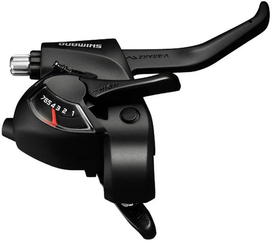 Versteller (rechts) met remhendel 7 speed Shimano ST-EF41 - zwart van Merkloos — afbeelding 2