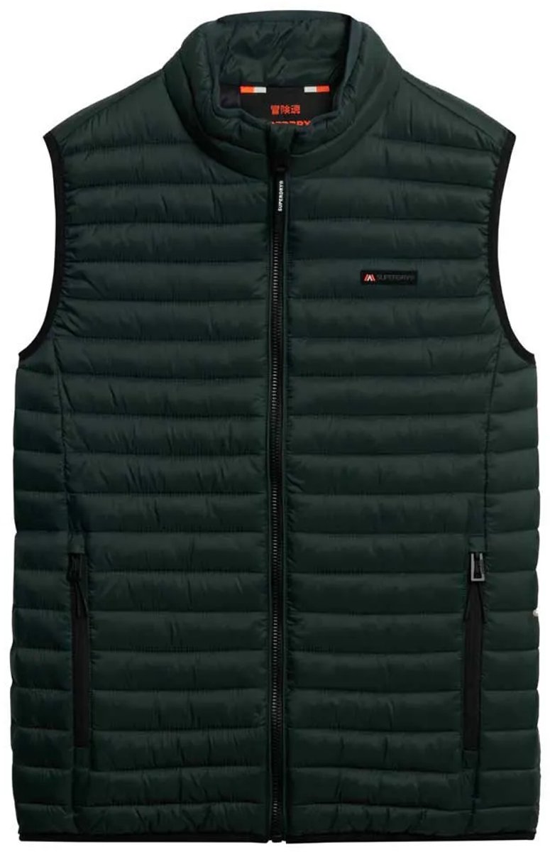 Superdry Gewatteerde Fuji Lite bodywarmer Heren Gilets Groen