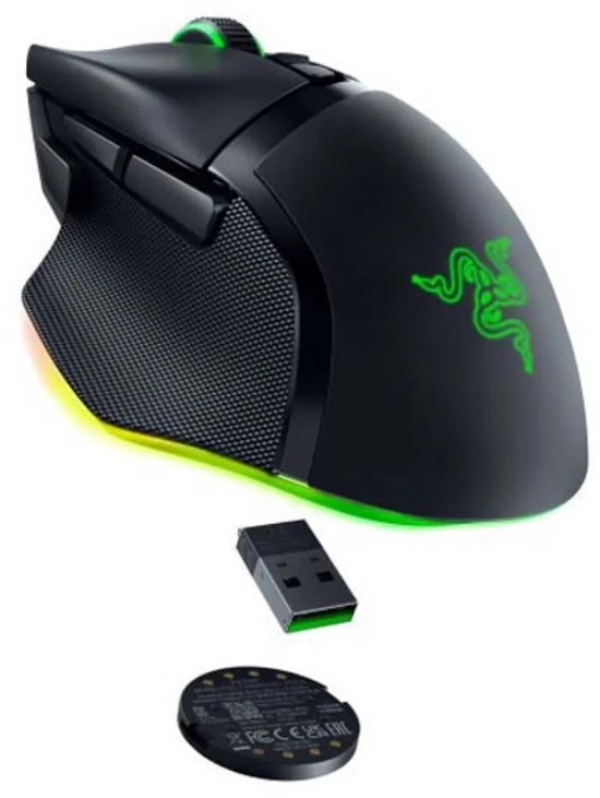 Razer Basilisk V3 Pro 35K - Draadloze Gaming Muis - Ergonomisch - RGB - 4-weg Scrollwiel - Zwart