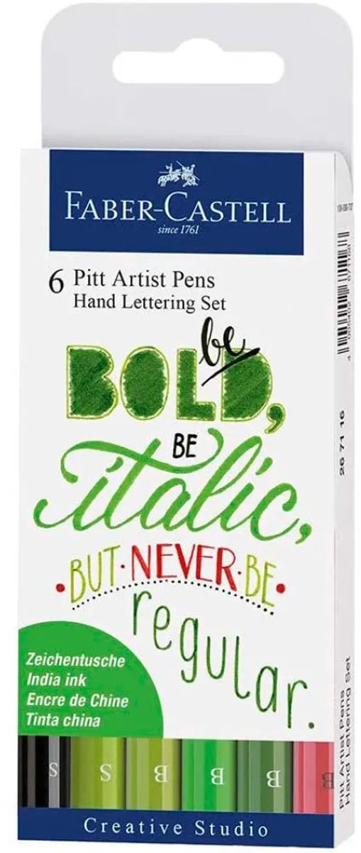 Faber-Castell tekenstift - Pitt Artist Pen - Handlettering set Be Bold - 6-delig - FC-267117 — afbeelding 5
