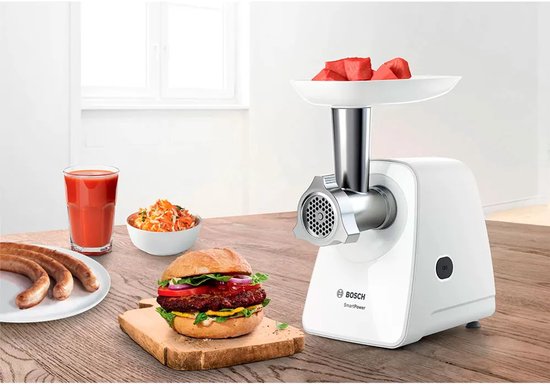Bosch MFW2520W Gehaktmolen + Accessoires Wit van Bosch — afbeelding 4