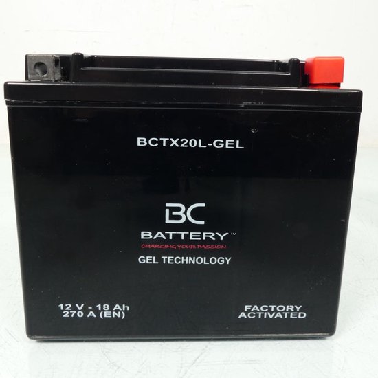 Batterie SLA BC Battery pour Moto Harley Davidson 1200 Xl C Sportster Custom 2000 à 2003 YTX20L / 12V 18Ah Neuf