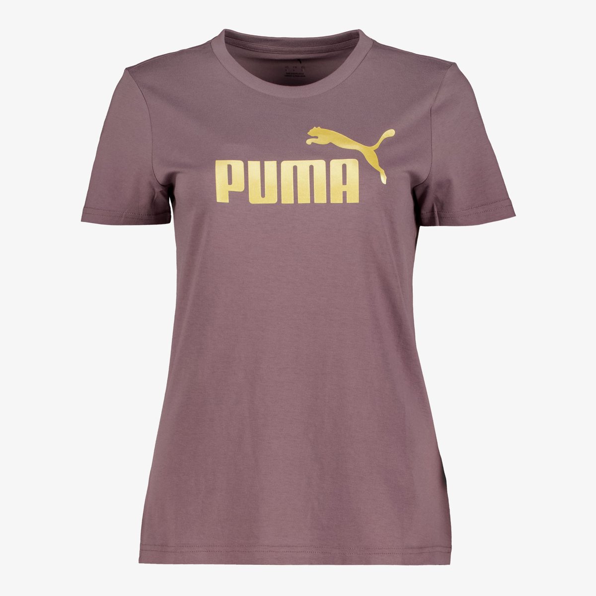 Puma ESS Metallic No. 1 Logo dames sport T-shirt Paars