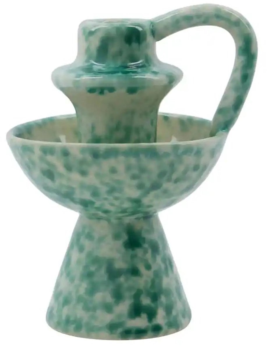 Kandelaar Diva groen 14cm
