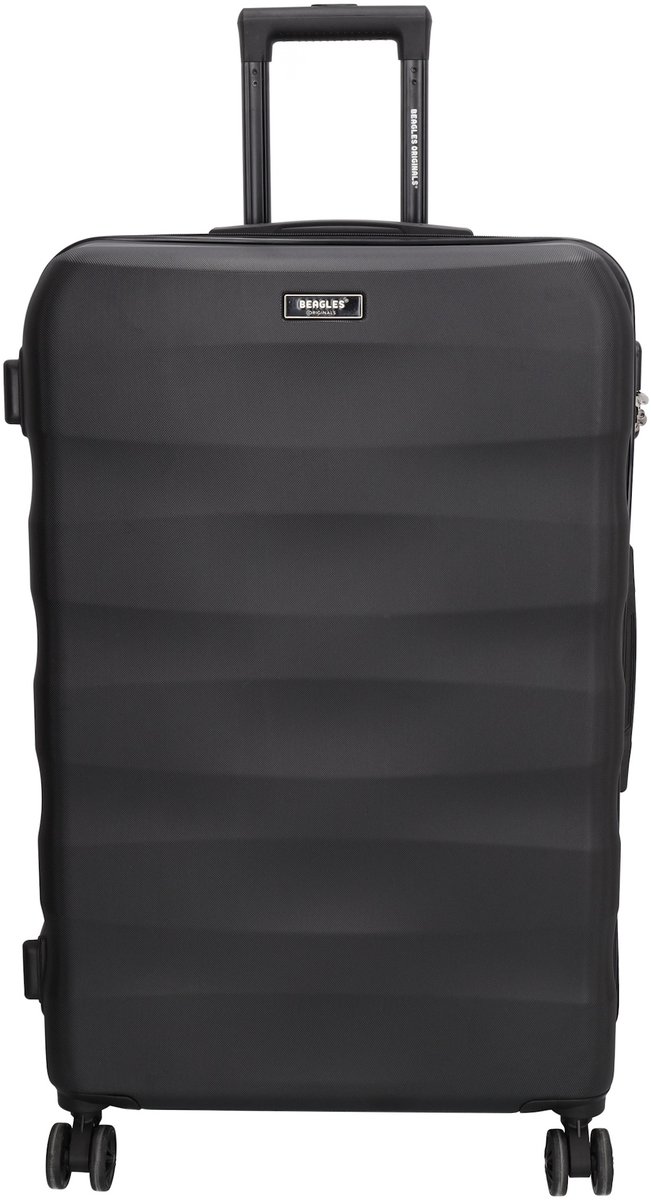 Beagles Originals Go Travel Grote Koffer - 74 cm - 94 Liter – Reiskoffer met Cijferslot - Zwart