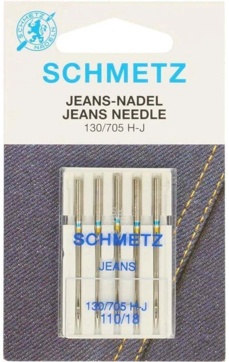 Schmetz Jeans Naald - 5 stuks Dikte 110/18