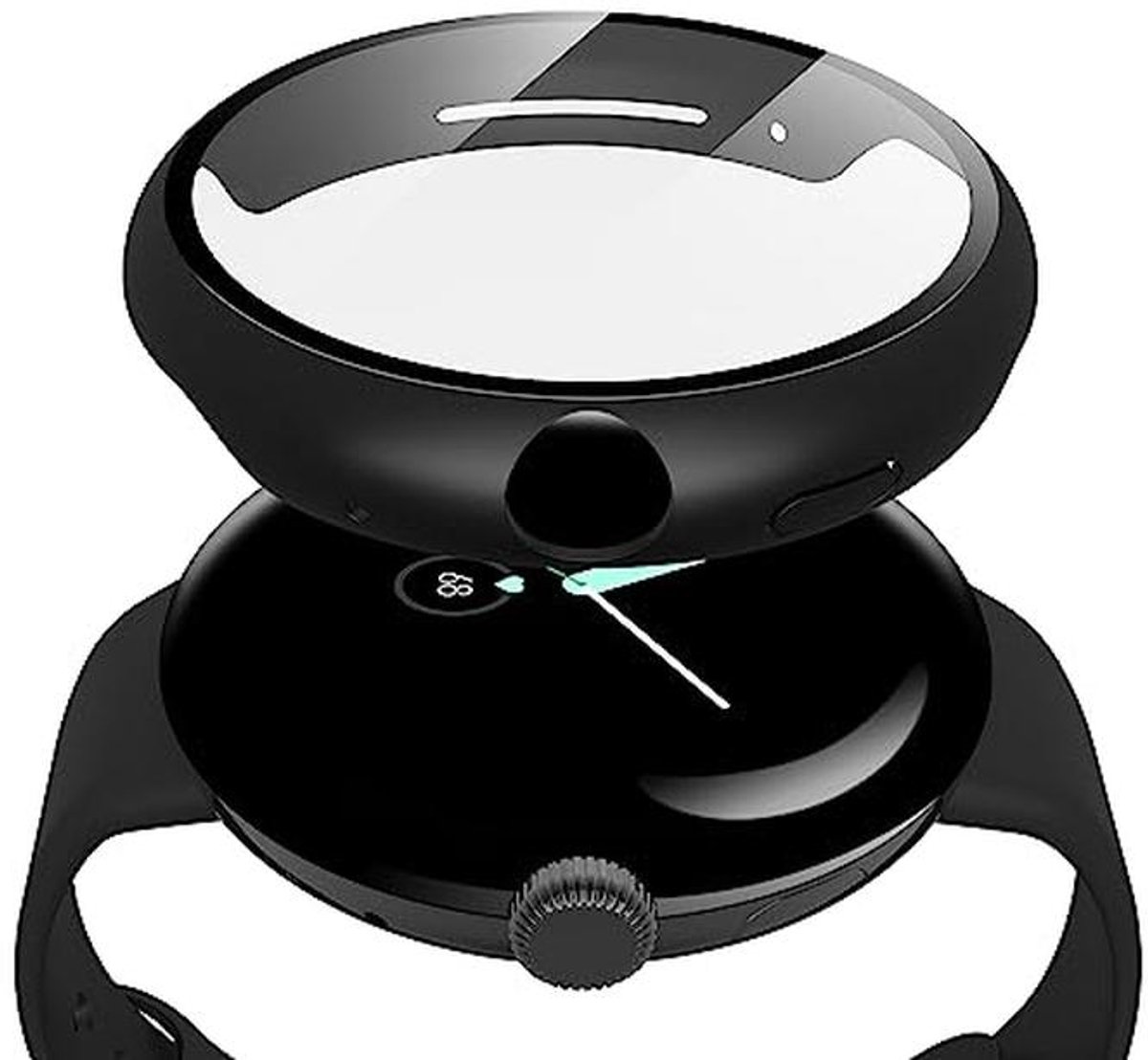 Harde Beschermhoes 2-pack voor Pixel Watch 2 – Lichtgewicht en Robuust