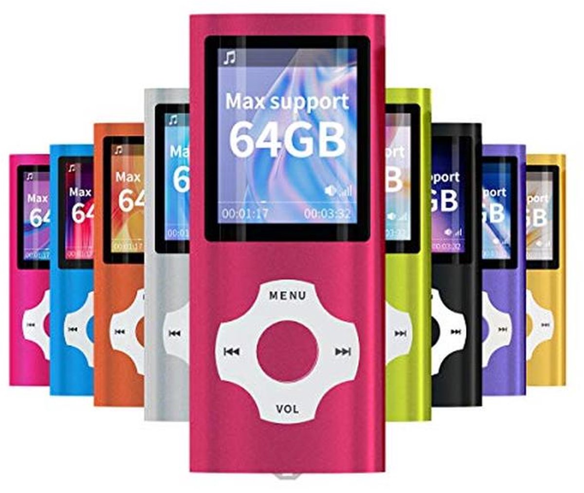 Draagbare MP3/MP4 Speler met 1,8 Inch LCD-scherm en Tot 128 GB Ondersteuning
