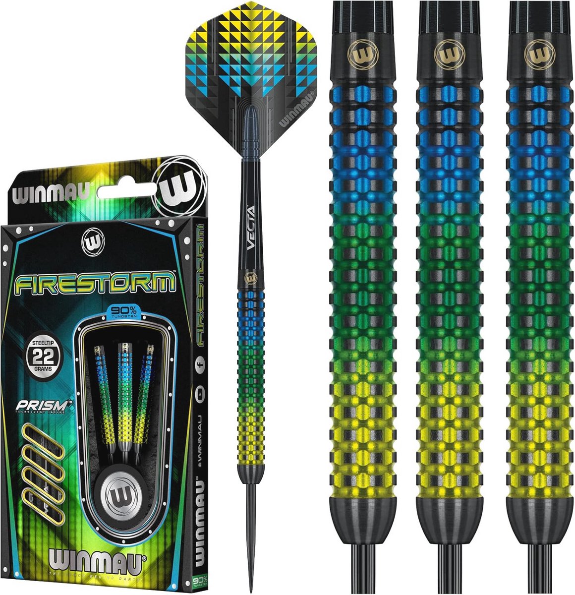 Tungsten Darts Set 22 gram met Flights en Stengels