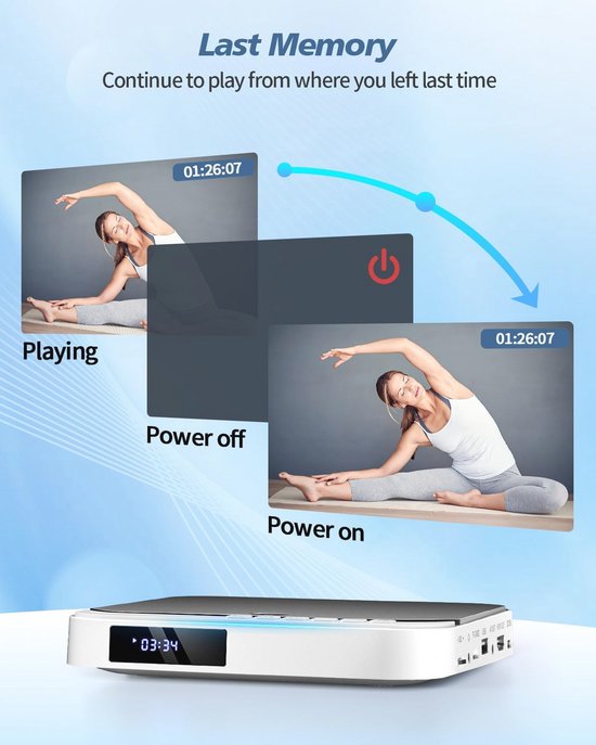 HDMI DVD-speler 1080P HD Mini - Regiovrij & Compact voor Smart TV — afbeelding 3