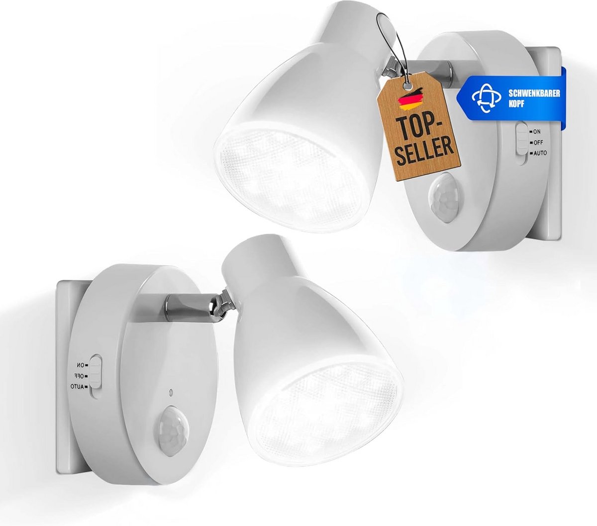 LED nachtlampjes met bewegingssensor - Set van 2