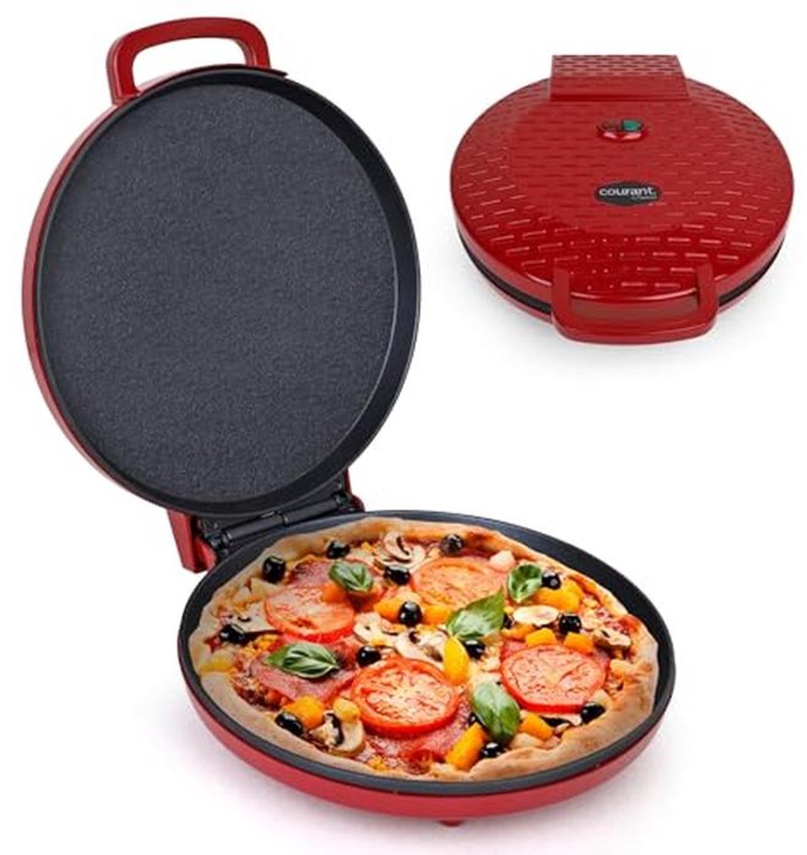 Elektrische Pizza Maker Met Antiaanbaklaag - 30,5 cm Pizzamachine voor Thuis