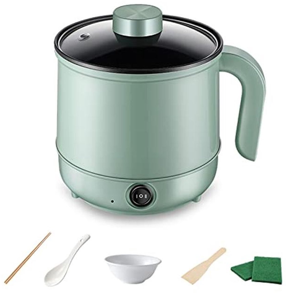 Multifunctionele Mini Elektrische Hot Pot - 1,7L Draagbare Anti-aanbakpan