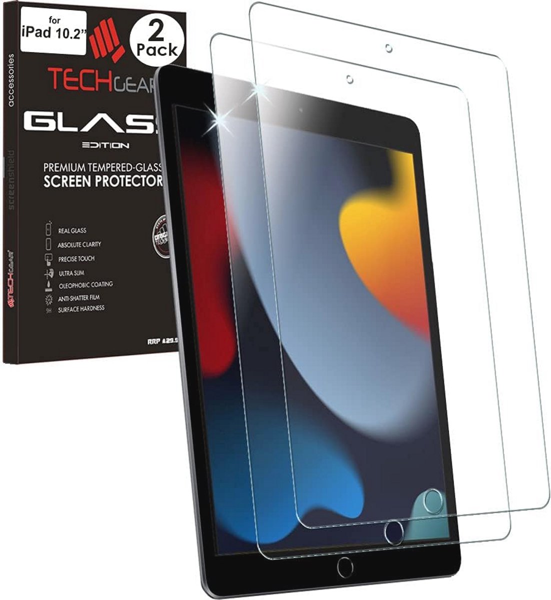 Gehard Glas Screenprotector voor iPad 10.2 (9e/8e/7e generatie) - 2 Stuks
