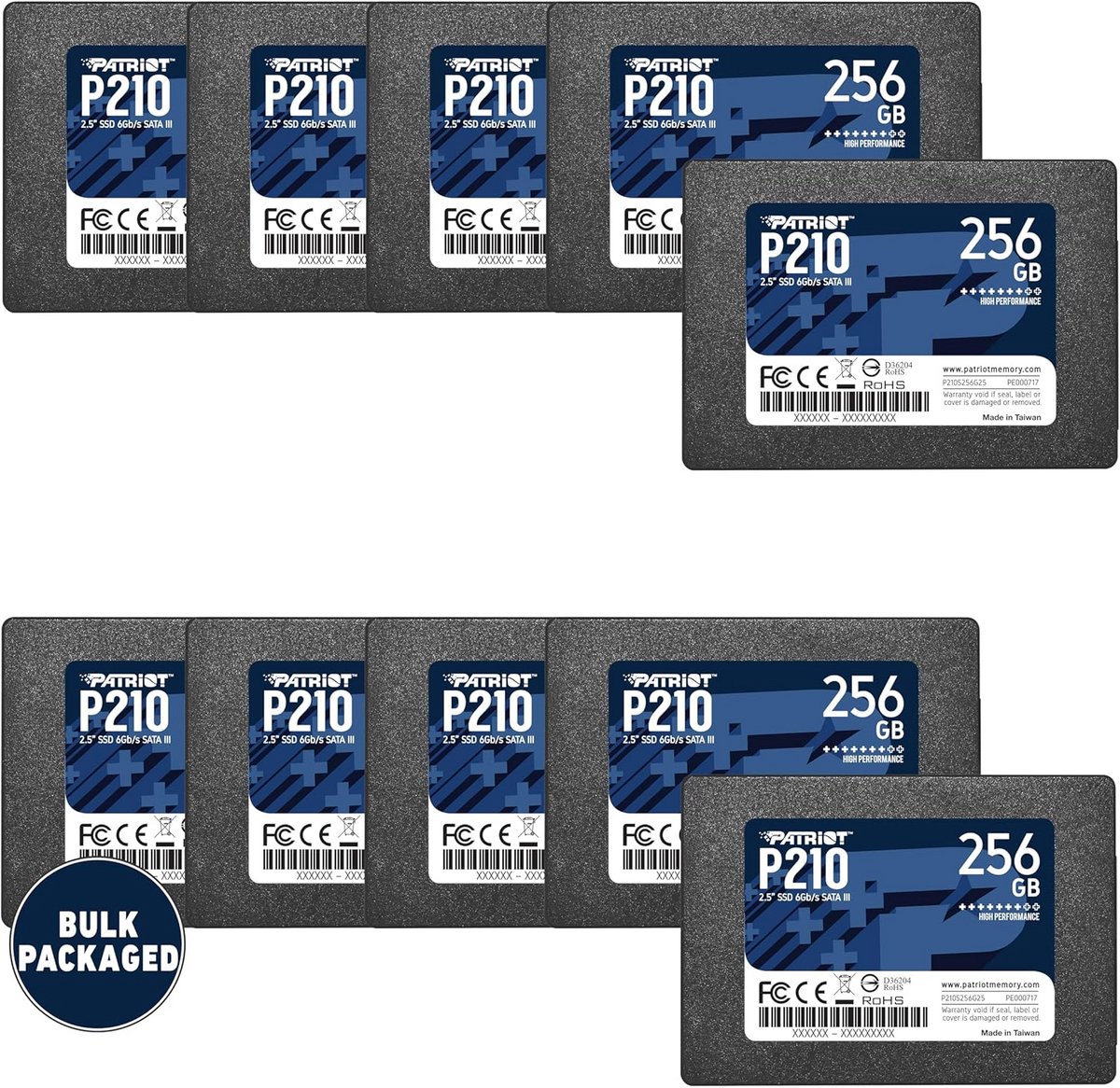 128 GB SATA 3 2.5 inch interne SSD – 10 pack Bulk
