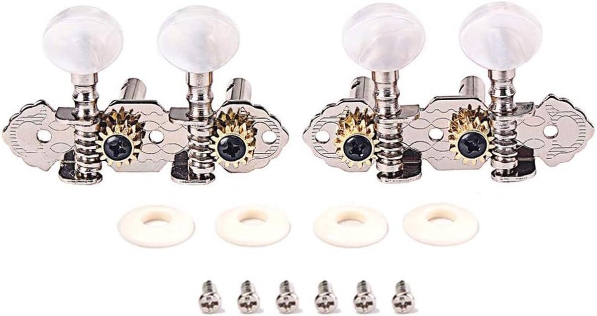 Tuning Pegs voor Ukulele en 4 String Gitaar - Chromen Machine Heads