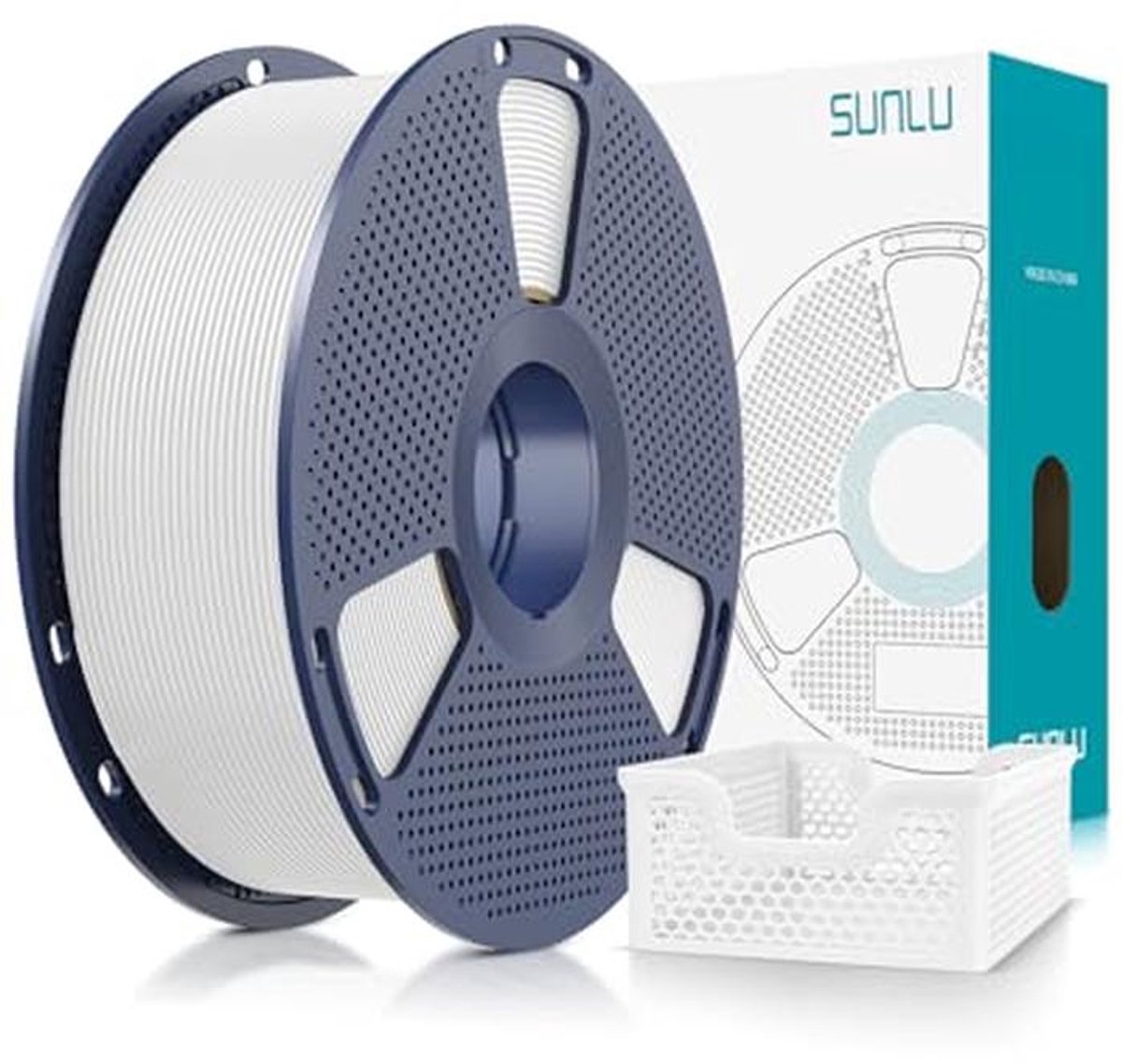 Hoogwaardige PLA Plus 3D Printer Filament - 1KG Wit voor Snelle 3D-printprojecten