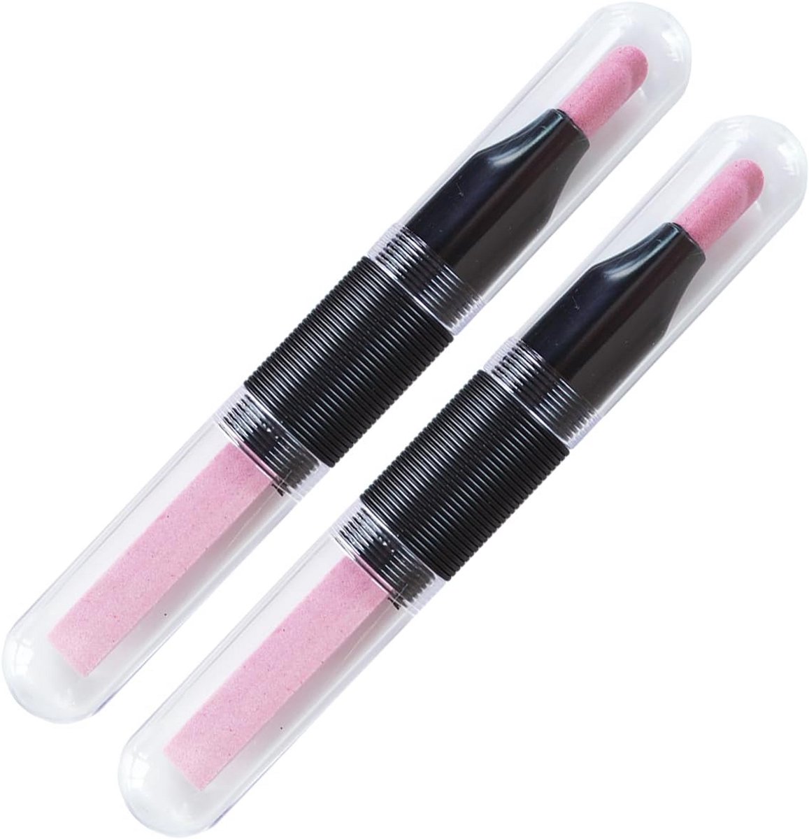 2 STKS Keramische Steen Nagel Pusher & Vijl - Cuticula Trimmer Manicure Gereedschap