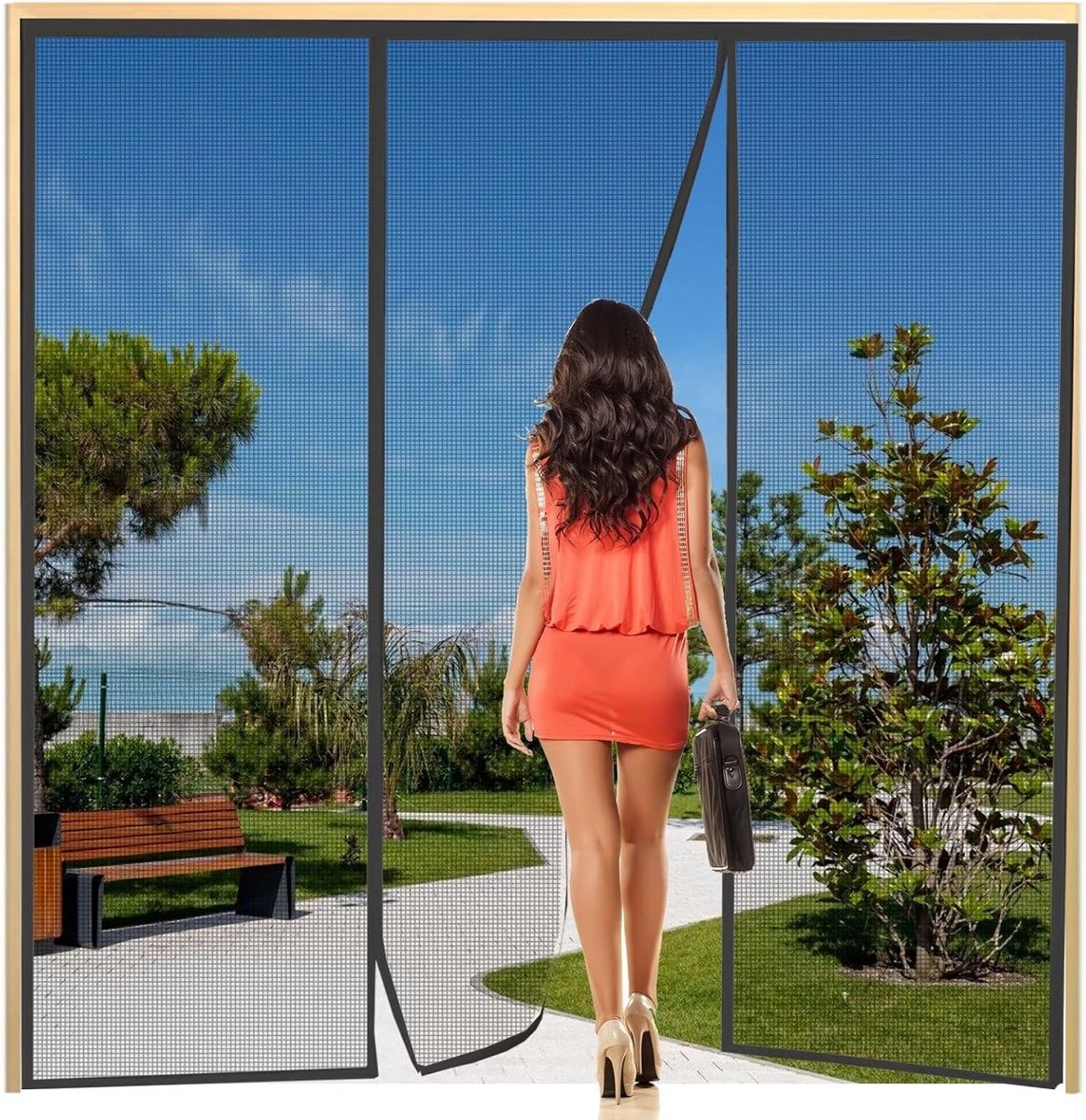 Magnetische Hor voor Deur 180x245cm - Houd Insecten Buiten en Frisse Lucht Binnen