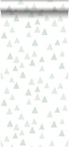 ESTAhome behang grafische driehoeken mintgroen - 139055 - 0,53 x 10,05 m