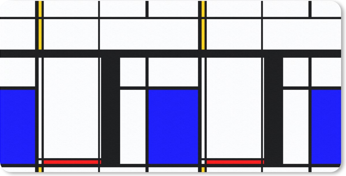 Bureauonderlegger - Patronen - Kunst - Abstract - 60x30 - Muismat