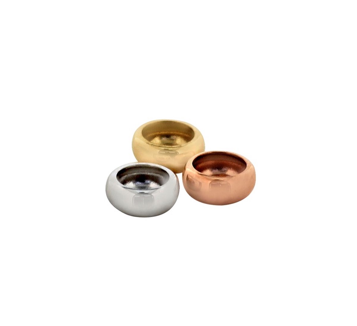 Tricolor Gouden Hanger ringetjes 4300515